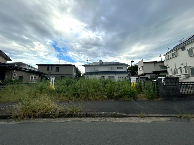 売却地には雑草が伸び放題に