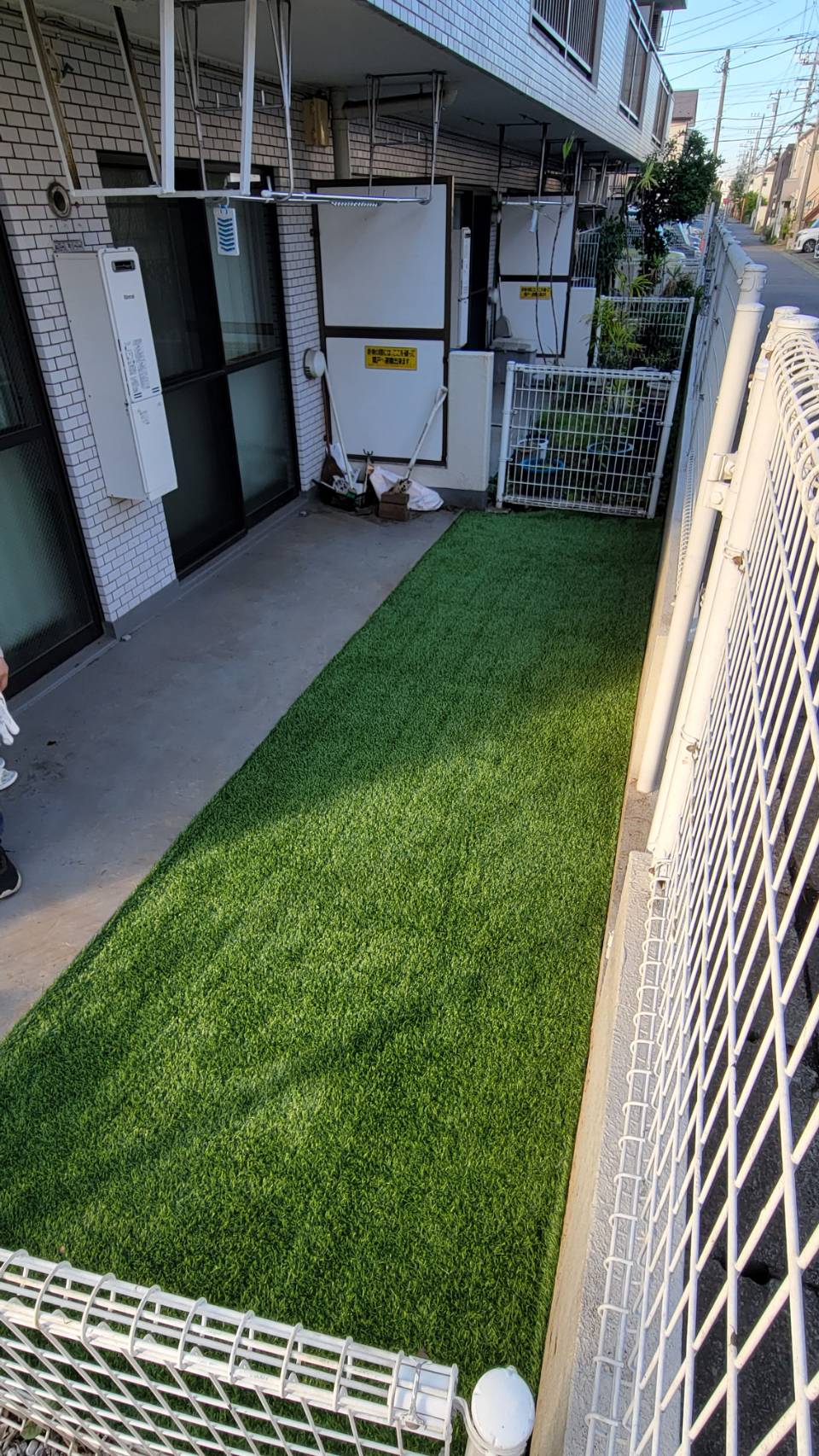 人工芝の施工