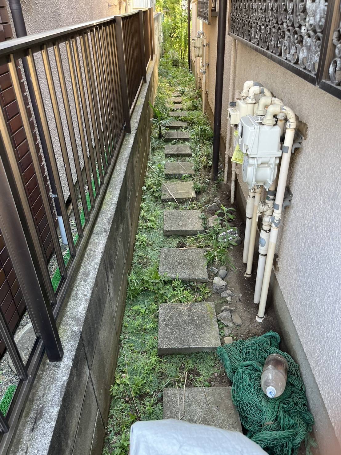 雑草が伸びてしまって手をつけられない